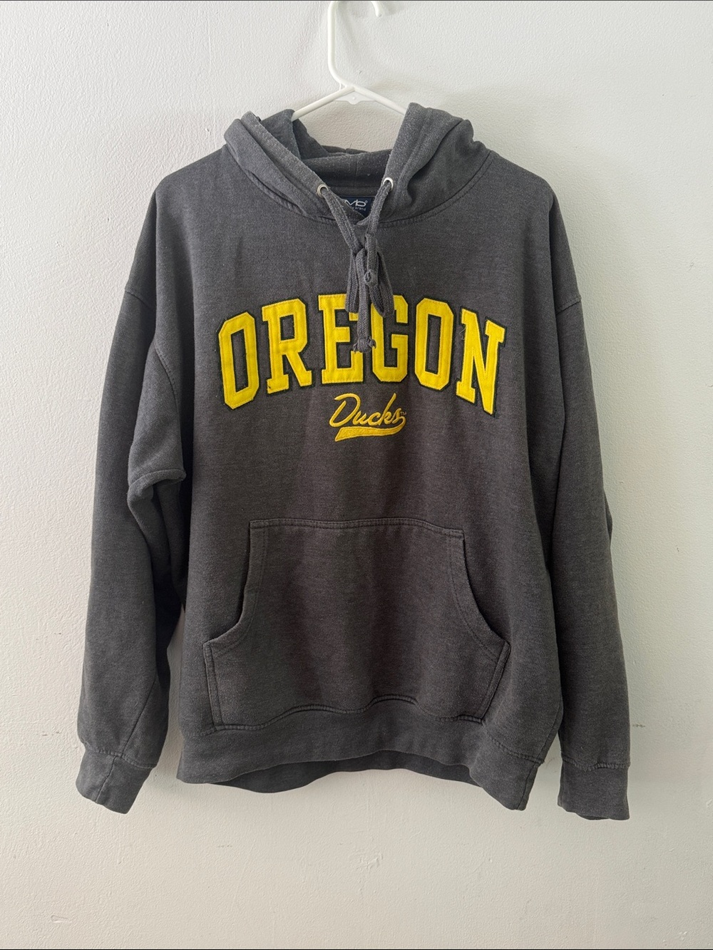 Oregon Ducks Gray Hooded Sweatshirt Sz L